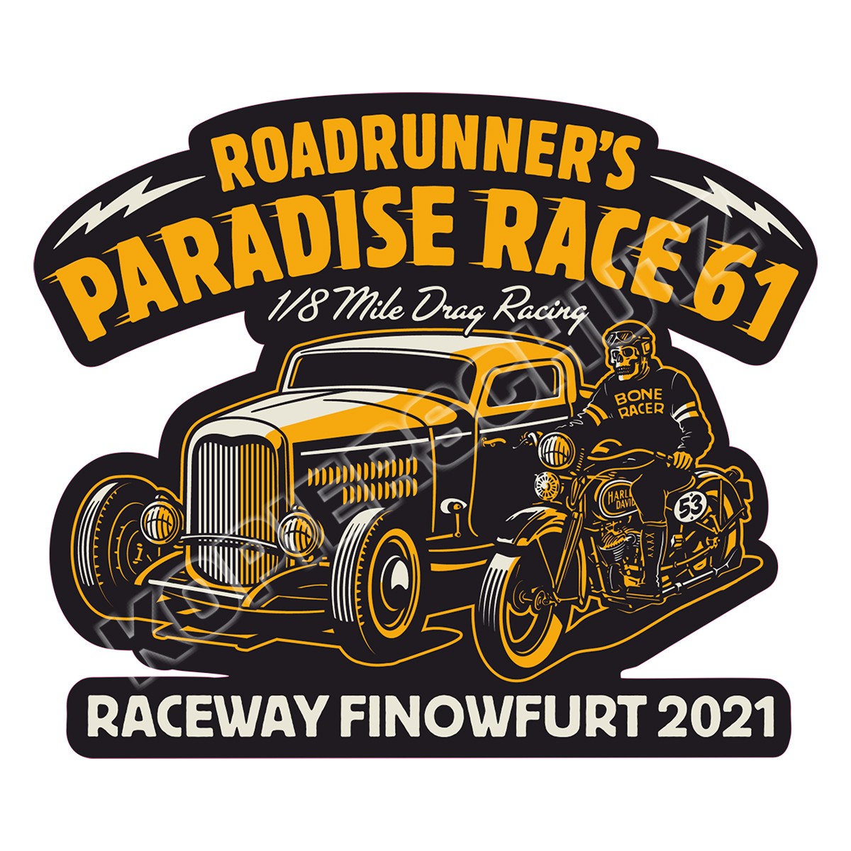 Race 61 Aufkleber Sticker 2021