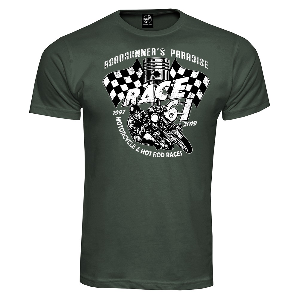 Race 61 T-Shirt 1997-2019 Khaki